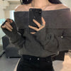 Tina off shoulder trui