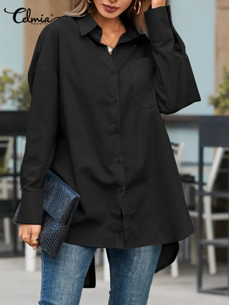 Celia blouse met knoop detail