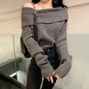 Tina off shoulder trui