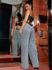 Bizz glitter wide leg