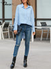 Celia blouse met knoop detail